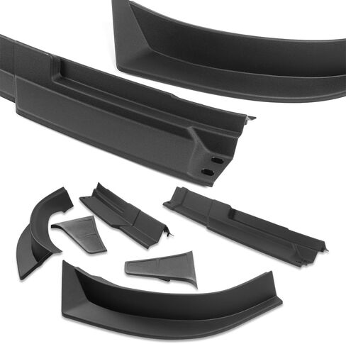 Matte Black ABS Front Bumper Lip Body kit, Compatible with 2013-2018 Ram 1500/2019-2024 Ram 1500 Classic, STP-Style Splitter Trim Protection Spoiler, 6PCS in Saudi Arabia