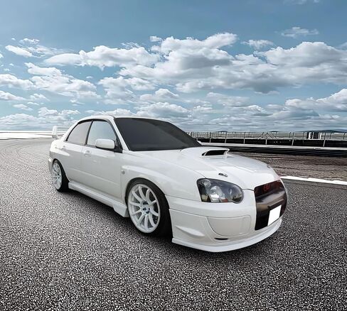 Front Bumper Lip Compatible with 2004-2005 Subaru Impreza WRX, STI Style PU Black Front Lip Spoiler Splitter by IKON MOTORSPORTS in Saudi Arabia