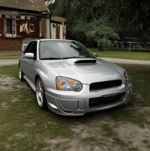 Front Bumper Lip Compatible with 2004-2005 Subaru Impreza WRX, STI Style PU Black Front Lip Spoiler Splitter by IKON MOTORSPORTS in Saudi Arabia