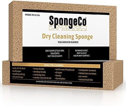 SpongeCo - Dry Cleaning Soot Eraser Sponge - Pet Hair, Smoke, Soot, Dust and Dirt Remover - 3x6x3/4 (3 Pack) in Kuwait