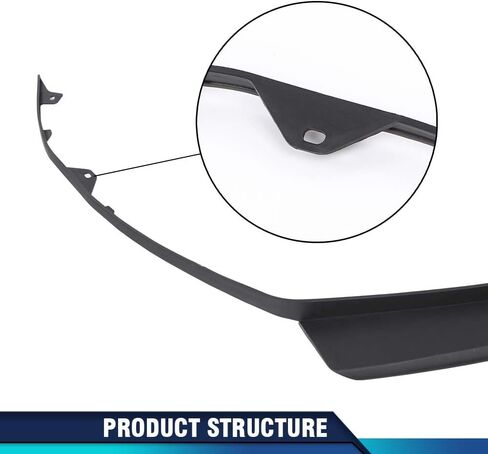 PIT66 Front Bumper Lower Deflector Lip Compatible with Hyundai Elantra Sedan 2017 2018 86591-F2000, 86591F3000，HY1095107 in Saudi Arabia