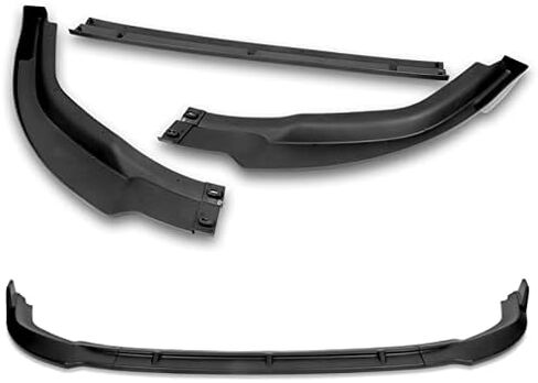 5pcs Combo Black Front Bumper Body Kit Lip + Side Skirt Extensions Diffuser Compatible with 2006-2008 Honda Civic 2DR Coupe 2007 in Saudi Arabia