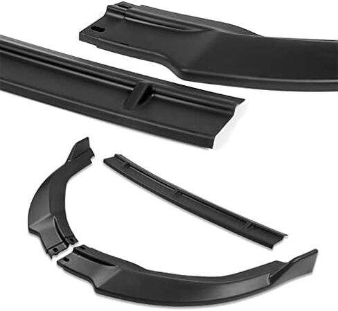 5pcs Combo Black Front Bumper Body Kit Lip + Side Skirt Extensions Diffuser Compatible with 2006-2008 Honda Civic 2DR Coupe 2007 in Saudi Arabia
