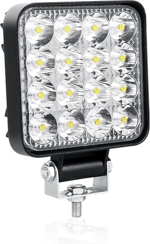 AUXTINGS 2 قطعة 6 بوصة 15 سم 42 وات صغيرة رقيقة جدًا LED ضوء العمل بقعة شعاع LED القرون أضواء القيادة 12 فولت 24 فولت مصابيح الضباب على الطرق الوعرة لشاحنة جرار قارب 4x4 سيارة SUV ATV حفارة in Kuwait