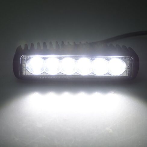 AUXTINGS 2 قطعة 6 بوصة 15 سم 42 وات صغيرة رقيقة جدًا LED ضوء العمل بقعة شعاع LED القرون أضواء القيادة 12 فولت 24 فولت مصابيح الضباب على الطرق الوعرة لشاحنة جرار قارب 4x4 سيارة SUV ATV حفارة in Kuwait