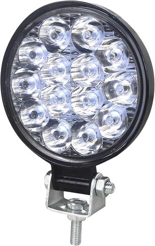AUXTINGS 2 قطعة 6 بوصة 15 سم 42 وات صغيرة رقيقة جدًا LED ضوء العمل بقعة شعاع LED القرون أضواء القيادة 12 فولت 24 فولت مصابيح الضباب على الطرق الوعرة لشاحنة جرار قارب 4x4 سيارة SUV ATV حفارة in Kuwait