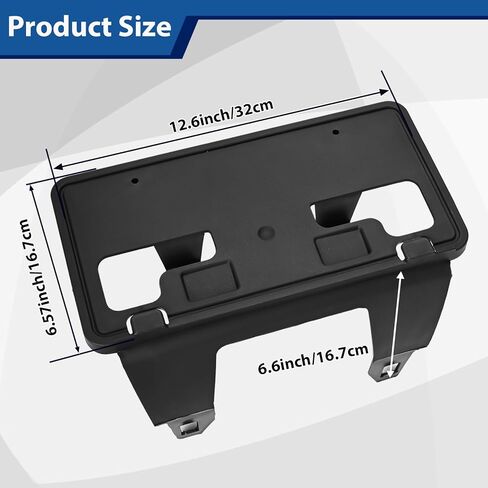 Front License Plate Bracket Frame Holder with Bolts Compatible with Ford F-250 F-350 F-450 Super Duty 2023 2024 2025 PC3Z-17A385-AA FO1068203 in Saudi Arabia