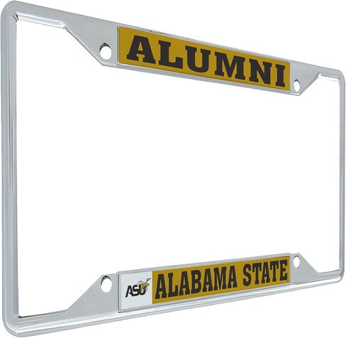 Desert Cactus Alabama State University Car Accessories Hornets Metal License Plate Frame and Tag Holder for Front or Rear of Car (Alumni) in Saudi Arabia