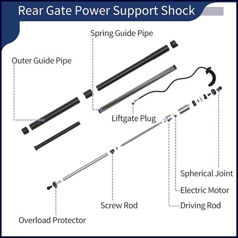 Rear Left Right Tailgate Power Lift Support for Chevrolet Equinox 2018-2023 Liftgate Power Hatch Shock Strut No.84133944 Electric Trunk Power Liftgate in Kuwait
