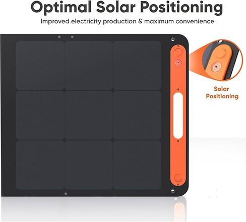 Jackery SolarSaga 200W Portable Solar Panel,IP68 Foldable Bifacial Solar Panels,Compatible with Jackery Explorer Power Station and Solar Generator,for Rooftops Outdoor Camping Off-Grid (Renewed) in Kuwait