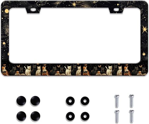 Personalized License Plate Frame Peace and Love Stainless Steel Accessory Hippie License Plate Holder Funny Car Decorative 2 Holes Screws Fits Us Standard License Plates 12.2 X 6.3 in for Men Women in Saudi Arabia