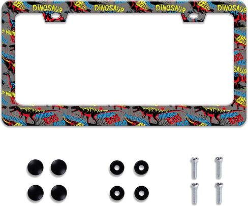 Personalized License Plate Frame Peace and Love Stainless Steel Accessory Hippie License Plate Holder Funny Car Decorative 2 Holes Screws Fits Us Standard License Plates 12.2 X 6.3 in for Men Women in Saudi Arabia