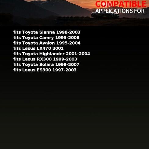 مفتاح مروحة تبريد المحرك يناسب تويوتا فالون، كامري، هايلاندر، سيينا 1995 1996 1997 1998 1999 2000 2001 2002 2003 2004 2005 2006 يناسب لكزس ES300 1997 1998 1999-2003 1 قطعة in Saudi Arabia