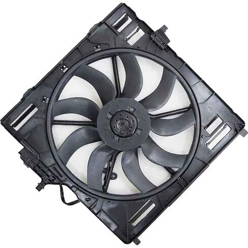 Dual Radiator and Condenser Fan Assembly fits BMW X5,X6 2008 2009 2010 2011 2012 2013 2014 Replacement 17427603565, 17427576281 1X in Saudi Arabia