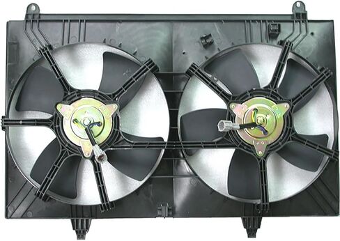 مجموعة مروحة الرادياتير والمكثف المزدوج تناسب Infiniti FX35 2003 2004 2005 2006 2007 2008 استبدال 21483CG010, 21481CL80A 1 x in Saudi Arabia