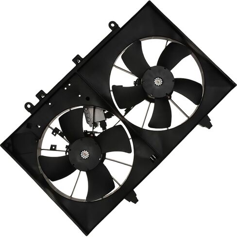 Dual Radiator and Condenser Fan Assembly fits Infiniti M35,M45 2006 2007 2008 2009 2010 Replacement 21481EH100, 21481EH11A 1 x in Saudi Arabia