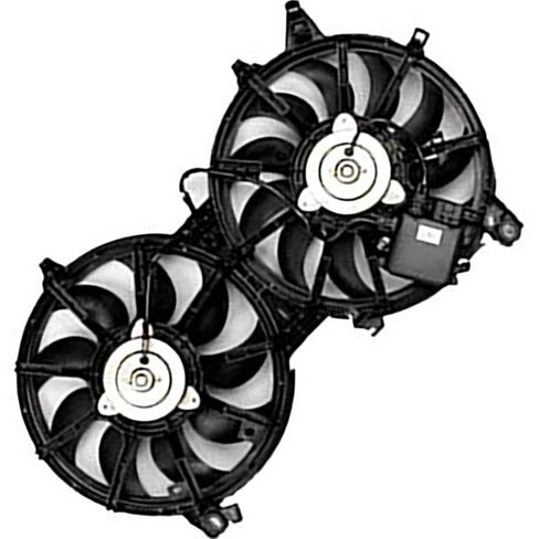 Dual Radiator and Condenser Fan Assembly fits Infiniti G37,EX35,EX37,FX35,FX37 2008 2009 2010 2011 2012 2013 1 Piece in Saudi Arabia