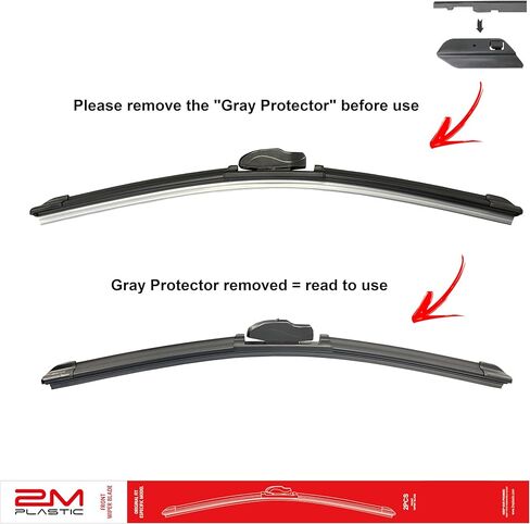 Front Windshield Wiper Blades For Mercedes EQE 350-350+ - 500 - AMG SUV MODELS Premium All-Season OE Quality 2M PLASTIC in Saudi Arabia