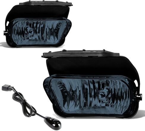 DNA MOTORING FL-ZTL-307-SM Assembly Fog Light Driver & Passenger Side Enhance visibility [Compatible with 03-07 Chevy Silverado 1500 3500/02-06 Avalanche] in Saudi Arabia