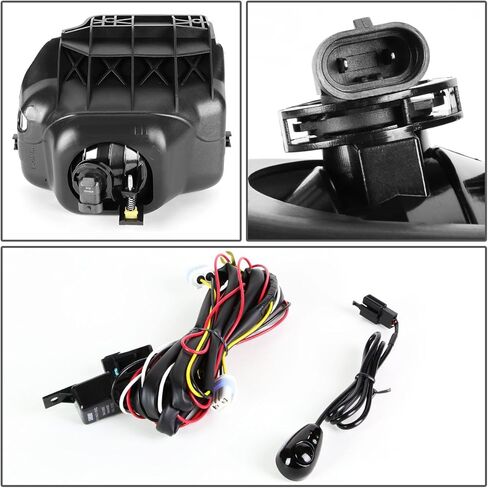 DNA MOTORING FL-ZTL-307-SM Assembly Fog Light Driver & Passenger Side Enhance visibility [Compatible with 03-07 Chevy Silverado 1500 3500/02-06 Avalanche] in Saudi Arabia