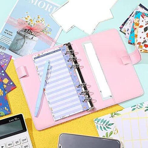 A6 Budget Binder with 6 Holes Banknote Envelopes, Expense Sheets and Stickers for Budgeting, Bill Planner in Saudi Arabia