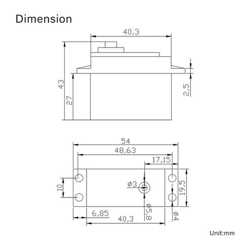 1 Piece G945 G996R Metal Gear servo Motor 180 360 high Speed Analog servo Motor(G995-360 Degrees) in Saudi Arabia