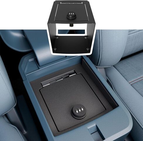 Center Console Safe Vault Compatible with 2022-2025 Ford Maverick Armrest Safe Lock Box Replacement for 2022-2025 Ford Maverick Accessories in Saudi Arabia