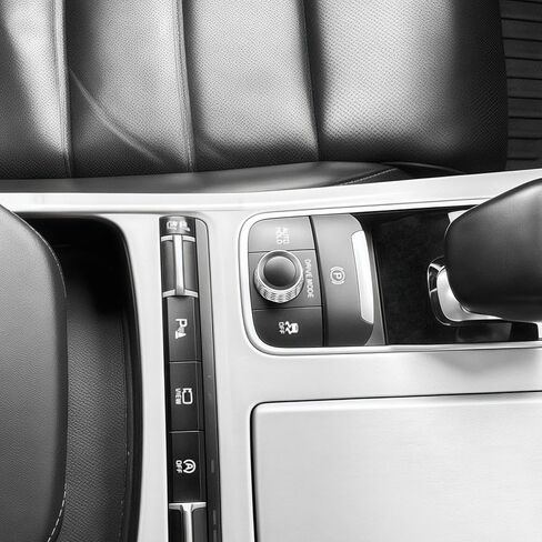 غطاء مقبض ناقل الحركة من سبائك الألومنيوم من YOUTOOCAR متوافق مع ملحقات Kia Stinger 2018–2023 (أحمر) in Saudi Arabia