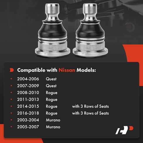 A-Premium 2 x Front Lower Ball Joint, Compatible with Nissan Rogue 2008-2018, Murano 2003-2007, Quest 2004-2009 in Saudi Arabia