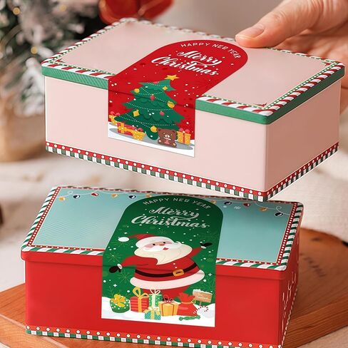 50PCS Christmas Stickers for Gifts - Merry Christmas Seal Labels for Gift Wrapping, Boxes, Cards & Party Decorations, Red in Saudi Arabia