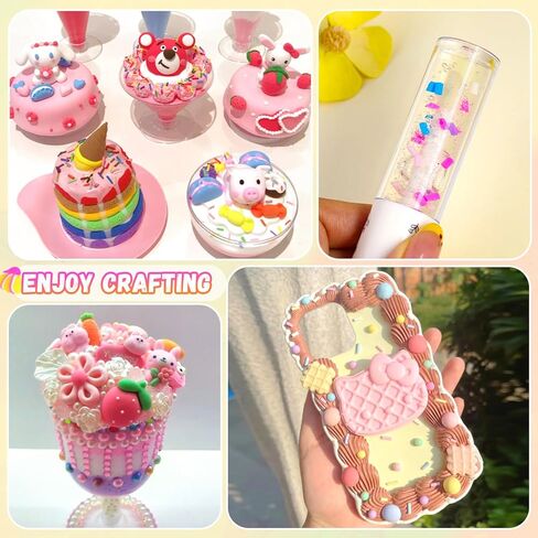 24-Grid Slime Mix Ins Non-edible Polymer Clay Slime Add Ins|Fake Sprinkles Kawaii Charms for Nail Art Design,Lip Gloss,Cellphone Decorations Assorted Sprinkle Decoration & Accessories for DIY Crafting in Saudi Arabia