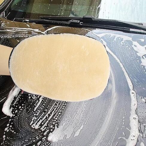 Car Wash Mitts Pad - Double Sided Car Wash Gloves | Thick Microfiber Washing Gloves | Professional Car Washing Sponge | Car Cleaning Mitt For Window Glass, Car, Home Appliances Furniture in Saudi Arabia
