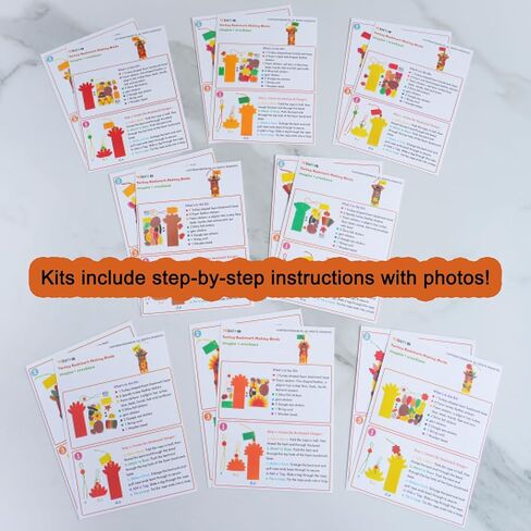 Winlyn 24 Sets Thanksgiving Turkey Craft Kits Fall Kids Crafts DIY Turkey Bookmarks Art Sets Autumn Leaf Turkey Foam Stickers Arts and Crafts for Kids Holiday Party Favors Home Classroom Activities in Saudi Arabia
