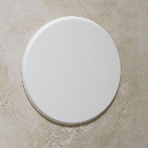 5" WHITE Door Stop Wall Protector, Knob/Handle Guard - SMOOTH Round, Self-Adhesive in Saudi Arabia
