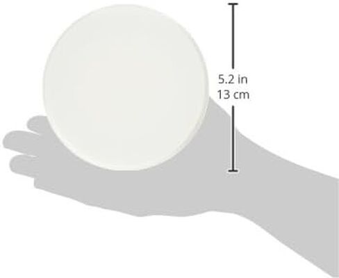 5" WHITE Door Stop Wall Protector, Knob/Handle Guard - SMOOTH Round, Self-Adhesive in Saudi Arabia