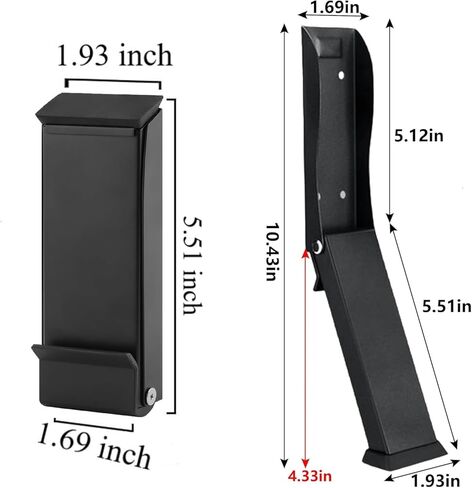 Door Stoppers,Kickdown Door Stopper for Bottom of Door,Easy Pedal Kick Down Door Holder,No Drilling Door Stop (White-1pack) in Saudi Arabia