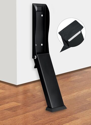 Door Stoppers,Kickdown Door Stopper for Bottom of Door,Easy Pedal Kick Down Door Holder,No Drilling Door Stop (White-1pack) in Saudi Arabia