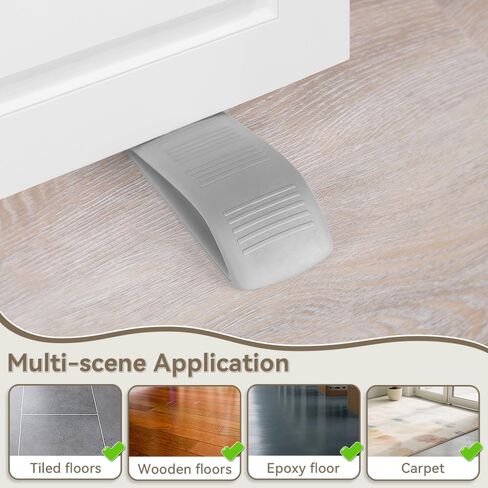 1 Pack Door Stopper,Finger Pinch Guard & Door Stop,Easy to Install & no Tools Need（Grey） in Saudi Arabia