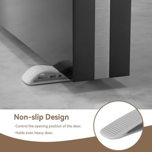 1 Pack Door Stopper,Finger Pinch Guard & Door Stop,Easy to Install & no Tools Need（Grey） in Saudi Arabia