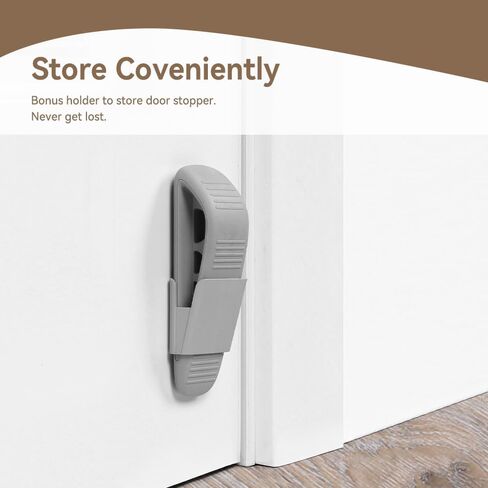 1 Pack Door Stopper,Finger Pinch Guard & Door Stop,Easy to Install & no Tools Need（Grey） in Saudi Arabia