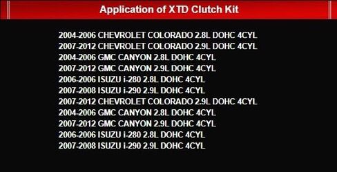 مجموعة القابض XTD المرحلة 2 متوافقة مع 2004-2012 شيفروليه كولورادو جي إم سي كانيون / 2006 ايسوزو i-280/2007-2008 i-290 2.8L 2.9L in Saudi Arabia
