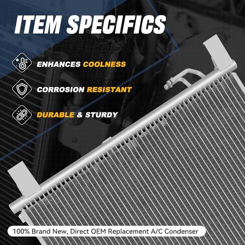 Auto Dynasty Air Conditioning A/C Condenser Compatible with 2008-2017 Infiniti EX35 EX37 FX35 FX37 QX50 QX70, Aluminum AC Condenser Replacement DPI 3772, IN3030161 in Saudi Arabia