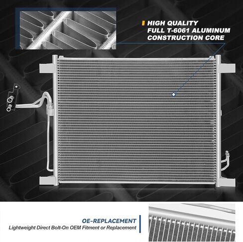 Auto Dynasty Air Conditioning A/C Condenser Compatible with 2008-2017 Infiniti EX35 EX37 FX35 FX37 QX50 QX70, Aluminum AC Condenser Replacement DPI 3772, IN3030161 in Saudi Arabia