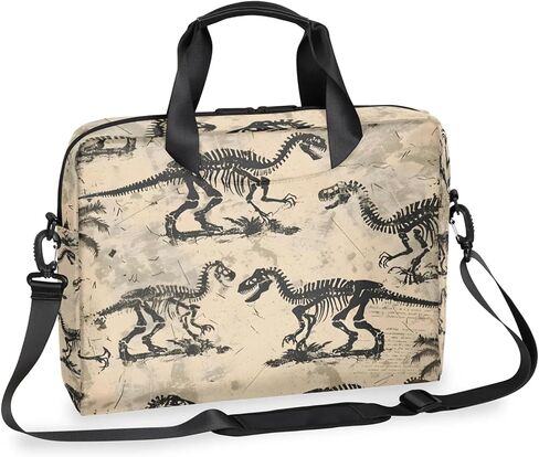 Cool Dinosaur Skeleton Laptop Bag 15.6 Inch Waterproof Laptop Sleeve Case with Shoulder Straps Computer Case Cover Slim Briefcase for Men and Women in Saudi Arabia