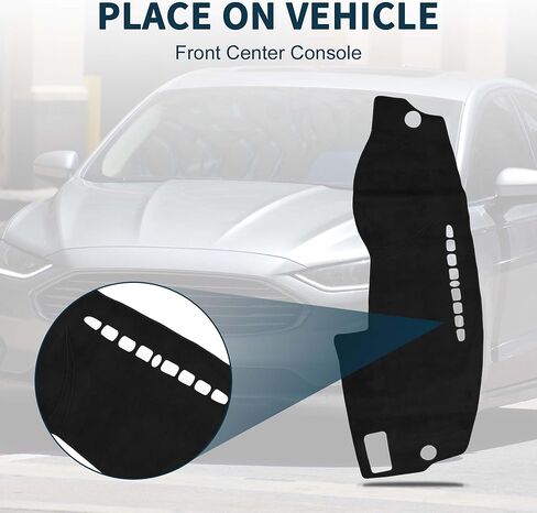 Dash Cover for Ford Fusion Non-Slip Dash Cover Mat | Front Dash Cover Mat Black 1Pcs in Saudi Arabia