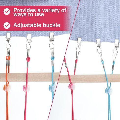 24PCS Cross Stitch Side Clips, Cross-Stitch Fabric Holders, Embroidery Clamps, Adjustable Fastening Clip for Scroll Rod Canvas Polyester and Iron, Blue, Orange, Rose Red in Saudi Arabia