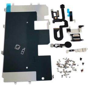 E-REPAIR Screen Assembly Metal Bracket Front Camera Flex Cable Small Parts Set Replacement for iPhone 8 Plus (5.5 inch) (Black)