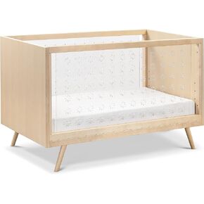 Babyletto Ubabub Nifty Clear 3-in-1 Crib in Natural Birch, Greenguard Gold Certified
