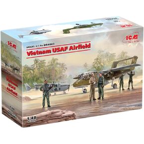 ICM DS4803 - Plastic Military Plane Vietnam USAF Airfield Plastic Airplane Model kit - Scale 1:48