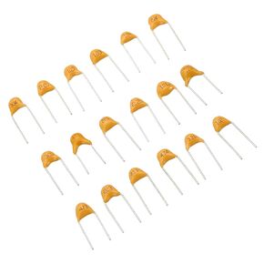PATIKIL Ceramic Capacitor Assorted Kit, 180pcs 20pf to 1uf 18 Values Assortment in a Storage Bag Repair Replacement for Industrial Electrical Experiments